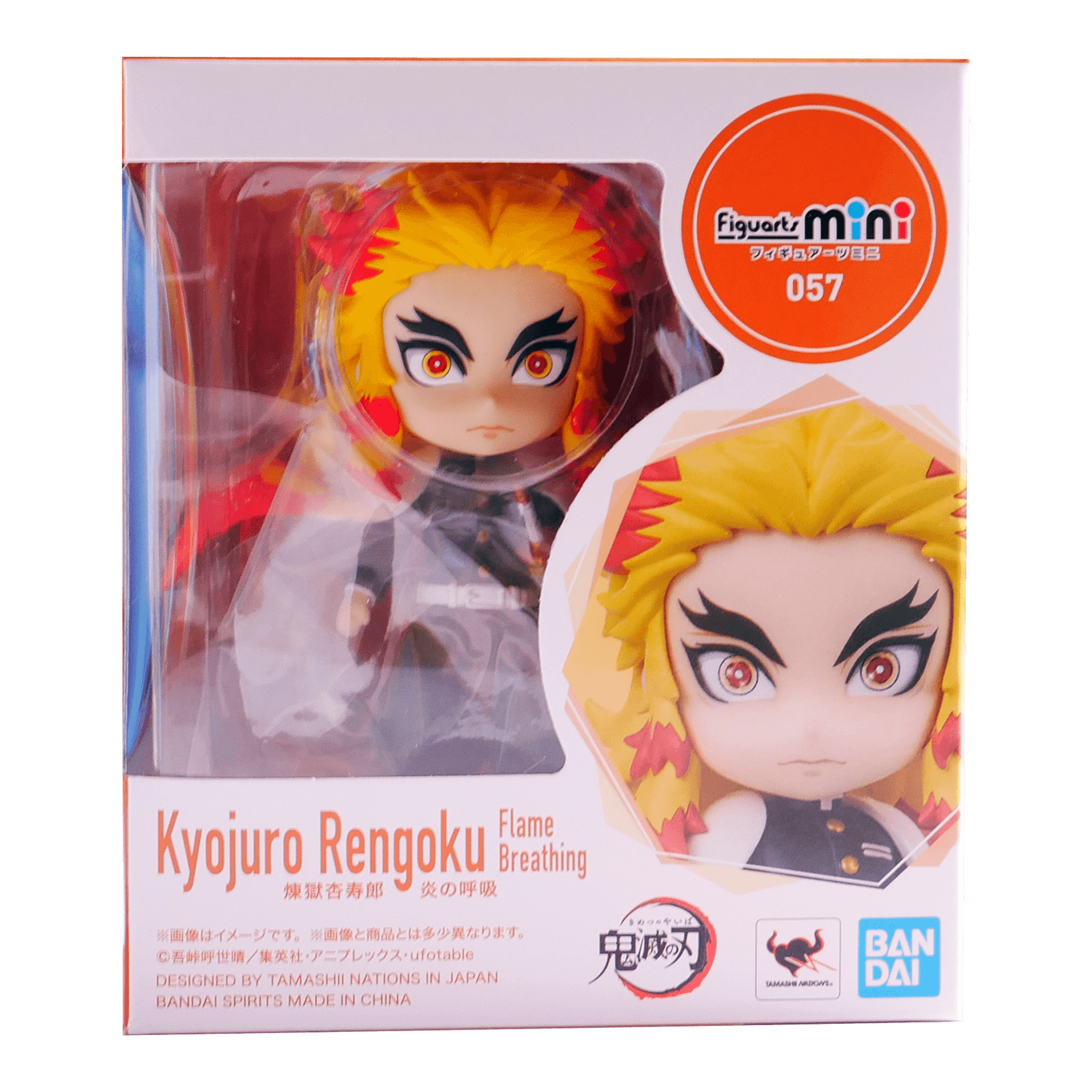 Bandai Figuarts Mini 057 Demon Slayer - Kyojuro Rengoku Respiración de llamas