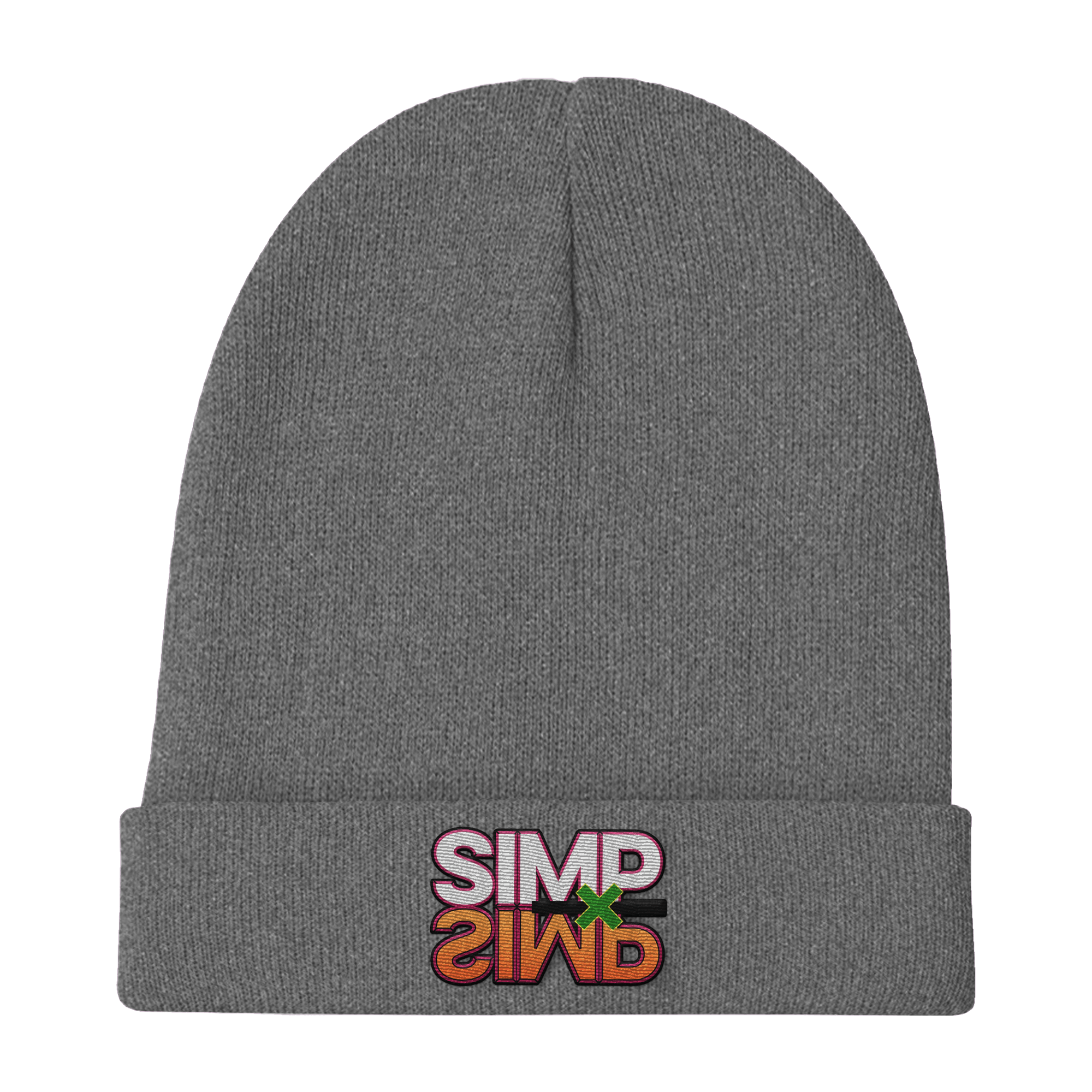 The Simp x Simp beanie is made from grey 100% Soft-Touch Acrylic ( 55% Polyester/45% Acrylic). It has embroidered Simp x Simp logo inspired by the Hunter Hunter logo. Pretty Nerdy.